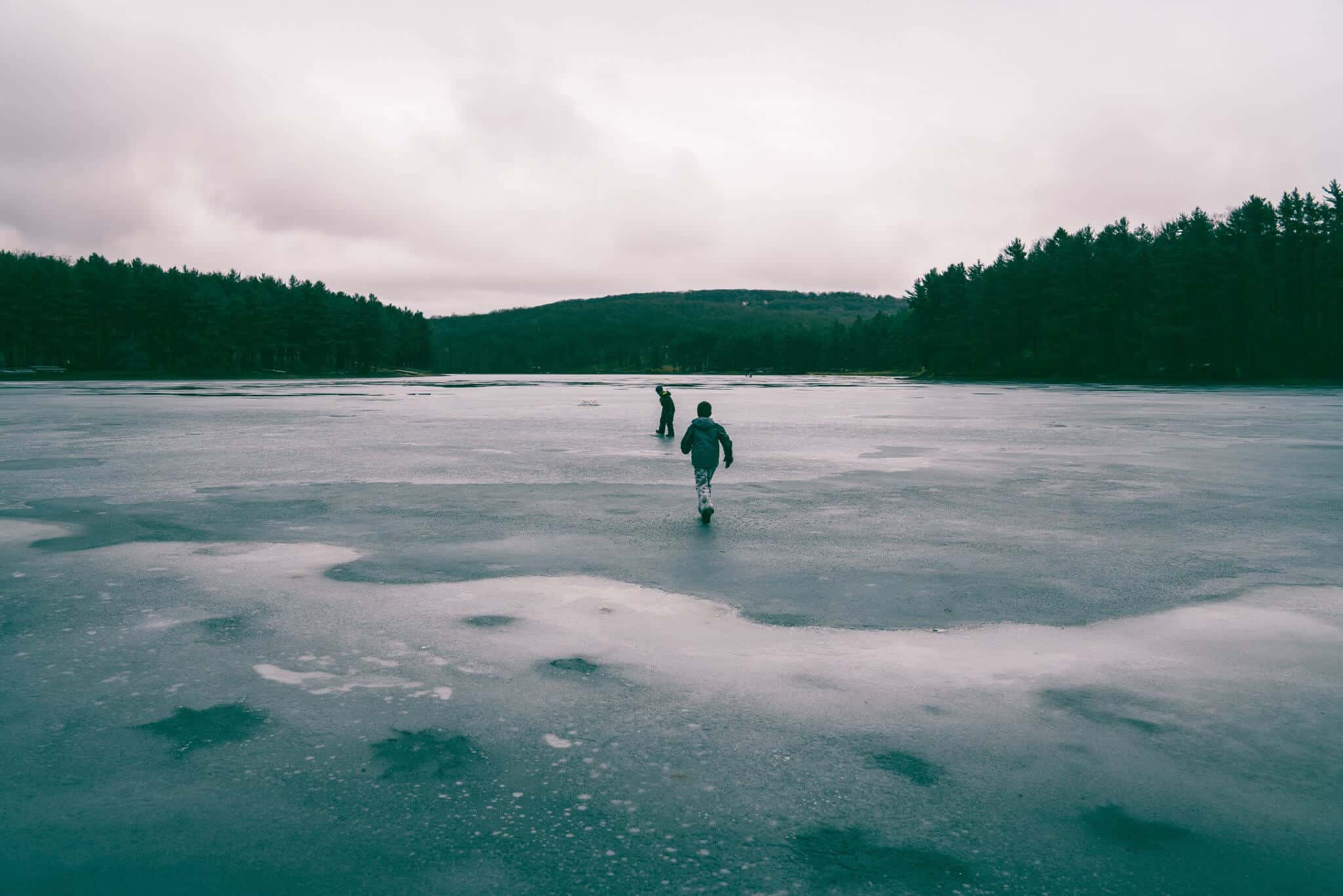 Falling In A Frozen Lake